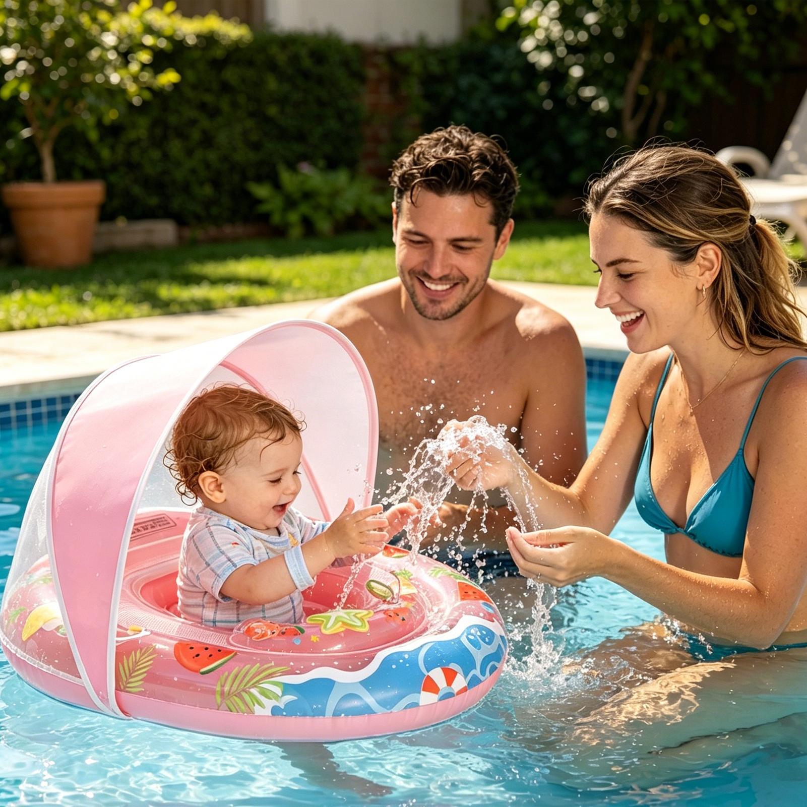 Kids Outdoor Youtube - Bouée gonflable anti-chute avec auvent pour