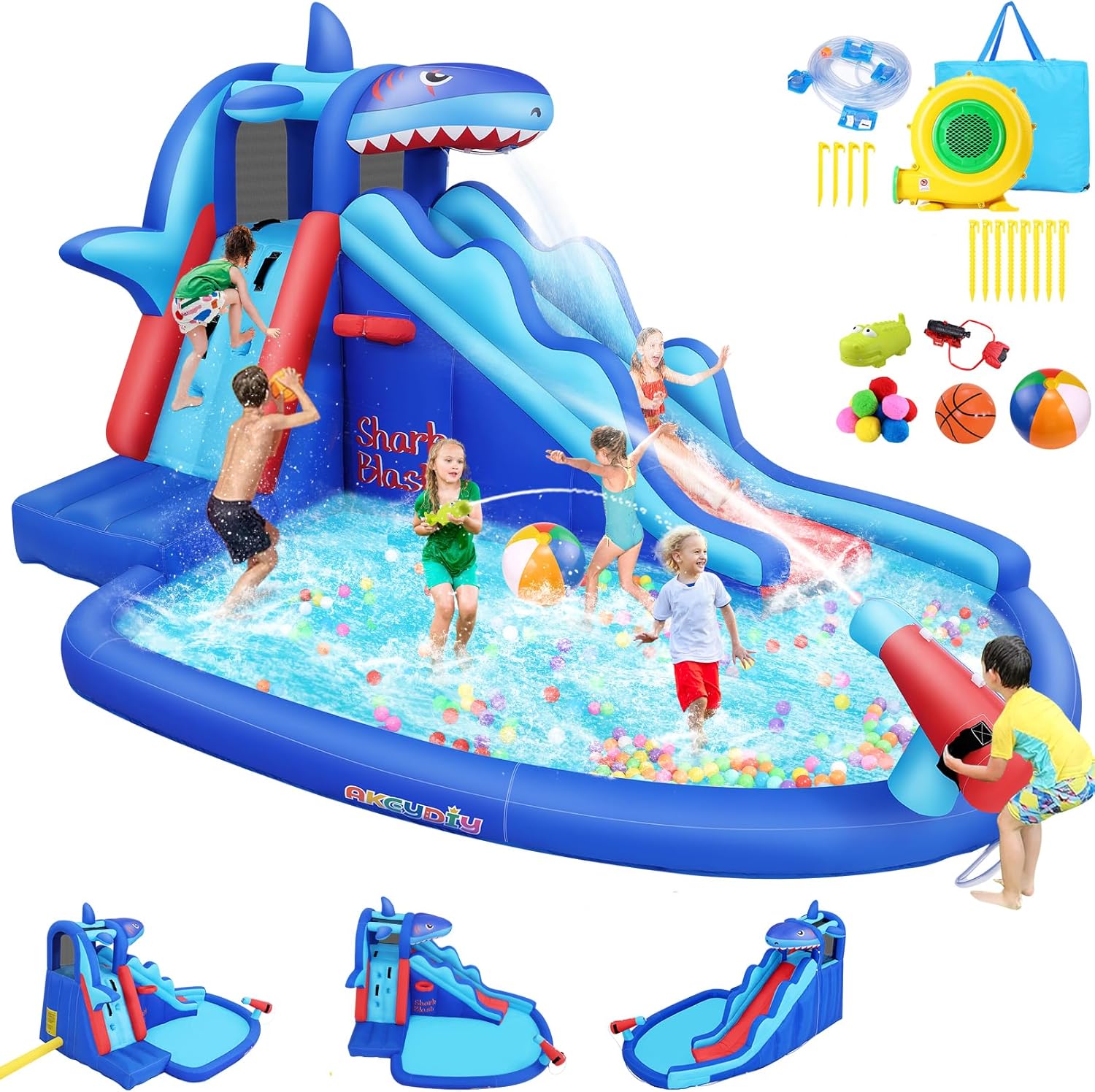 Kids Outdoor Inflatable Water Slide - Parc aquatique gonflable sur le thème