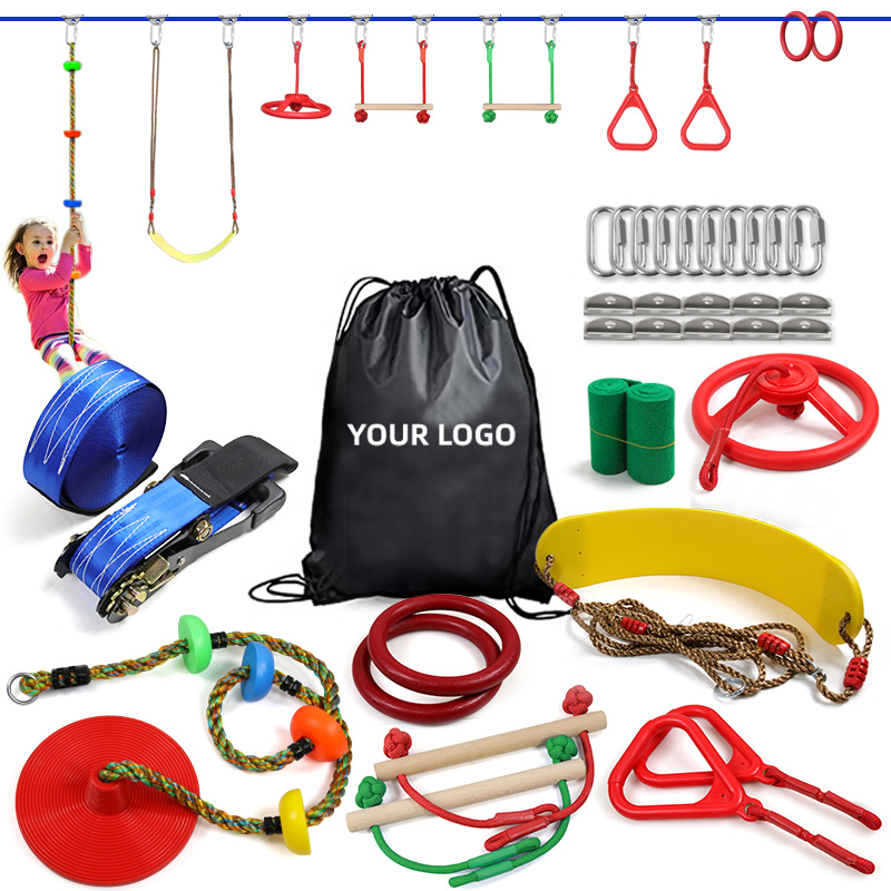 Kids Outdoor Ninja - Parcours d'obstacles Slackline Ninja Warrior pour