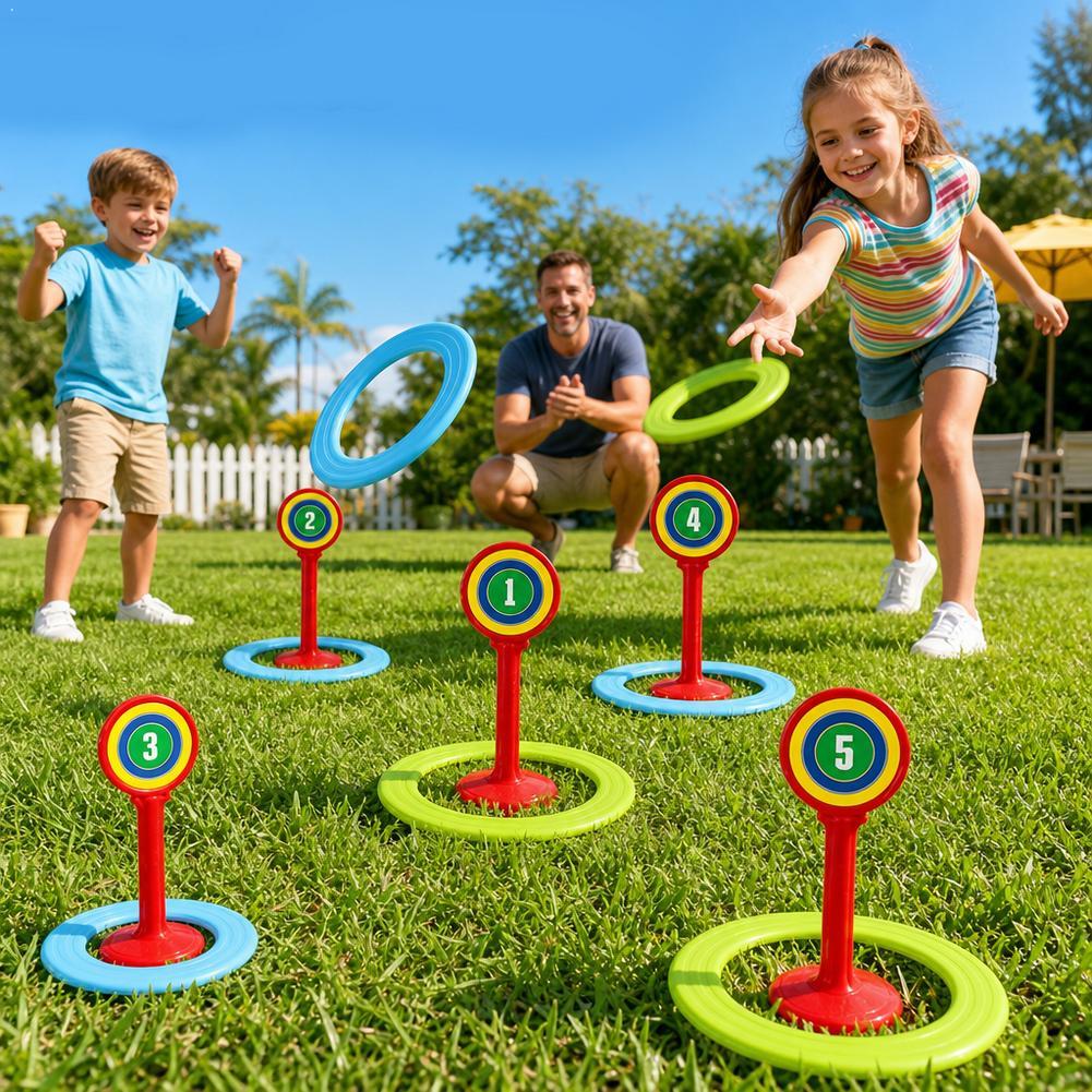 Kids Outdoor Yard Toys - Ensemble de jeux en plastique pour