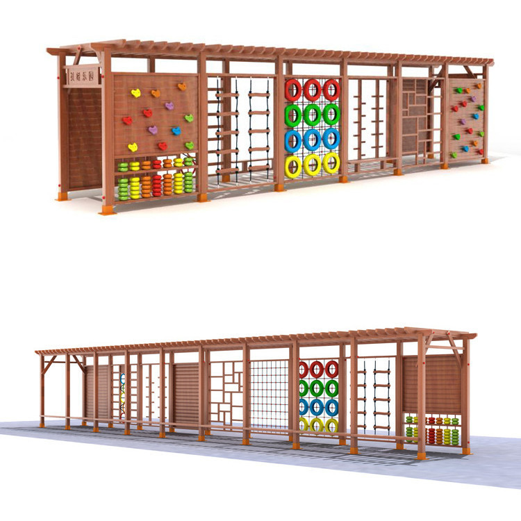 Kids Outdoor Climbing Frame - Structure de jeu en bois pour