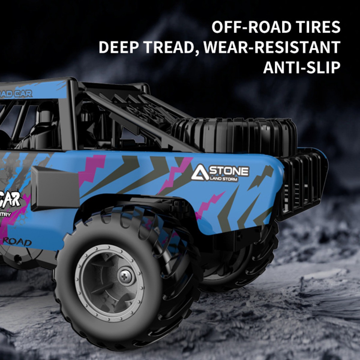 Kids Outdoor Dirt Toys - Voiture RC amphibie 4x4 tout-terrain, véhicule