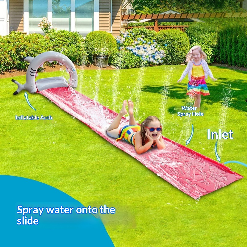 Toboggan aquatique gonflable e - Kids Outdoor Inflatable Water Slide avis et prix