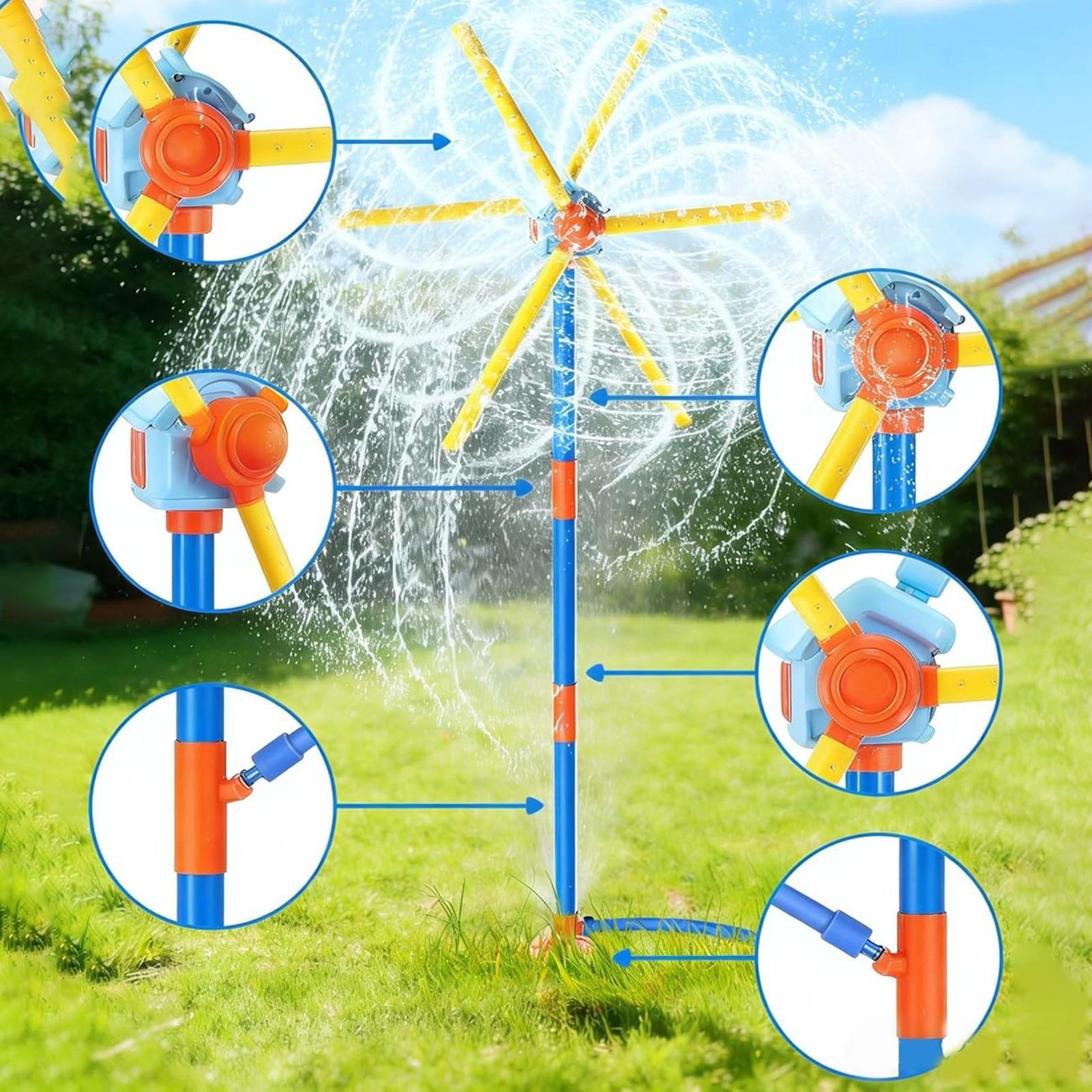 Moulin à vent avec arroseur po - Kids Outdoor Yard Toys avis et prix
