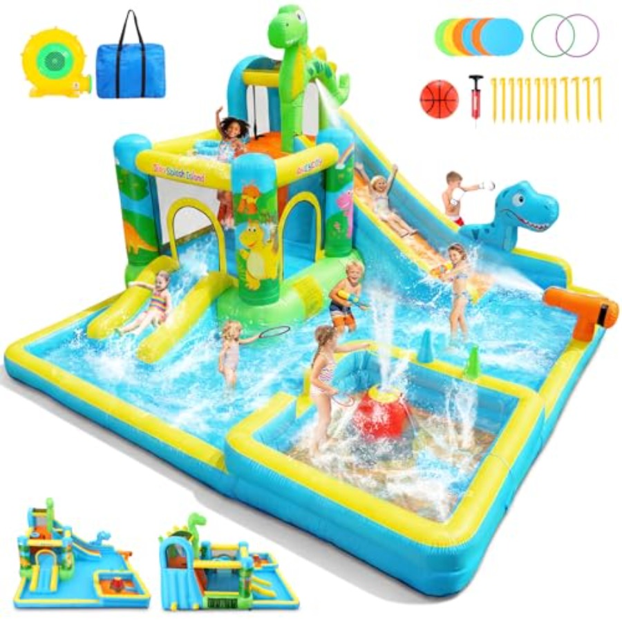 Toboggan aquatique gonflable d - Kids Outdoor Inflatable Water Slide avis et prix