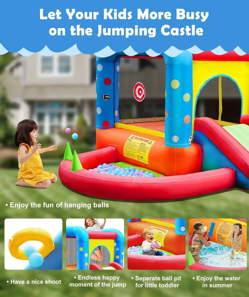 Château gonflable Step4Fun, to - Kids Outdoor Inflatable Water Slide avis et prix