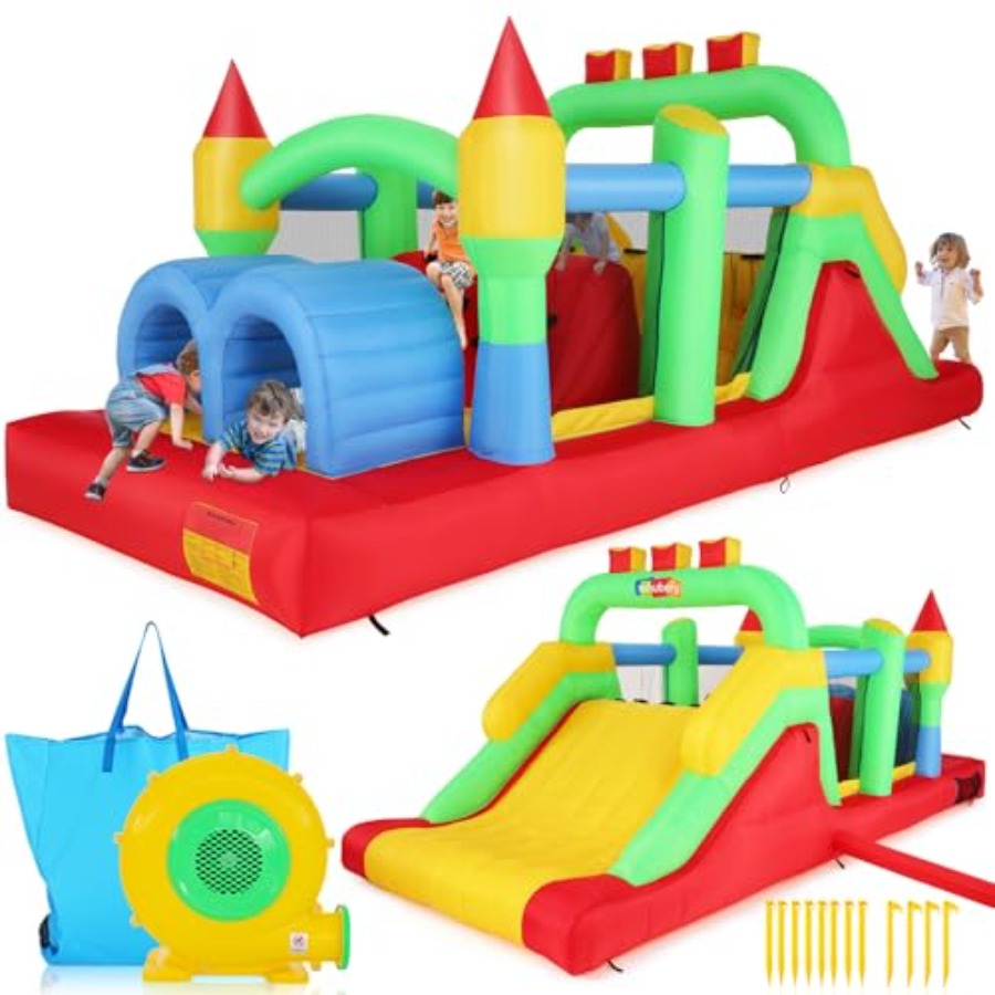 Structure gonflable d'extérieu - Kids Outdoor Obstacle Course avis et prix