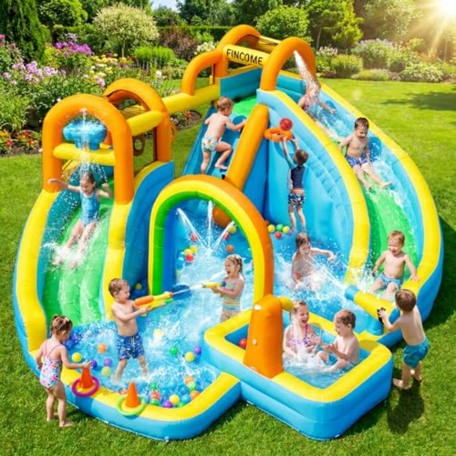 Toboggan aquatique gonflable d - Kids Outdoor Inflatable Water Slide avis et prix