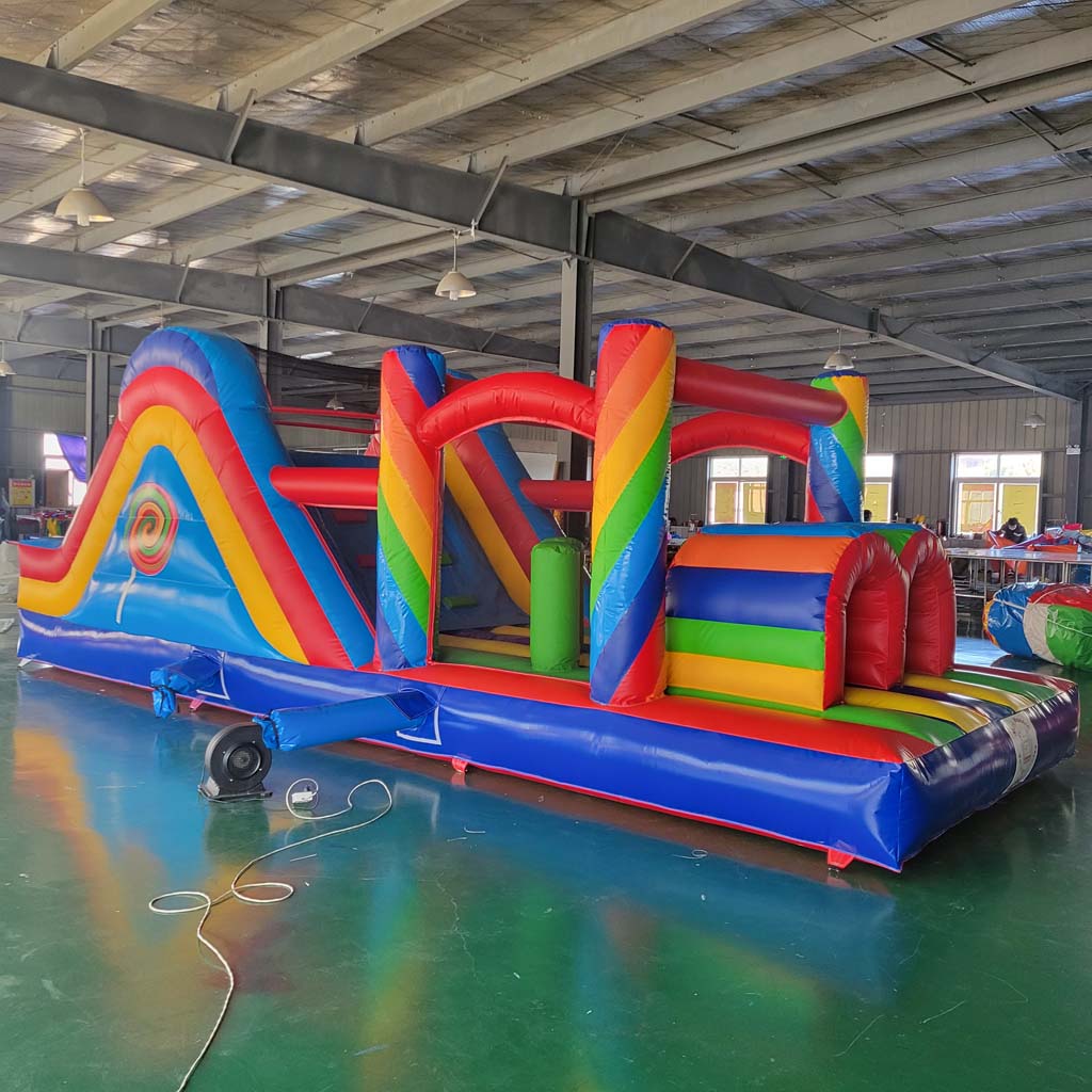 Château gonflable géant commer - Kids Outdoor Obstacle Course avis et prix