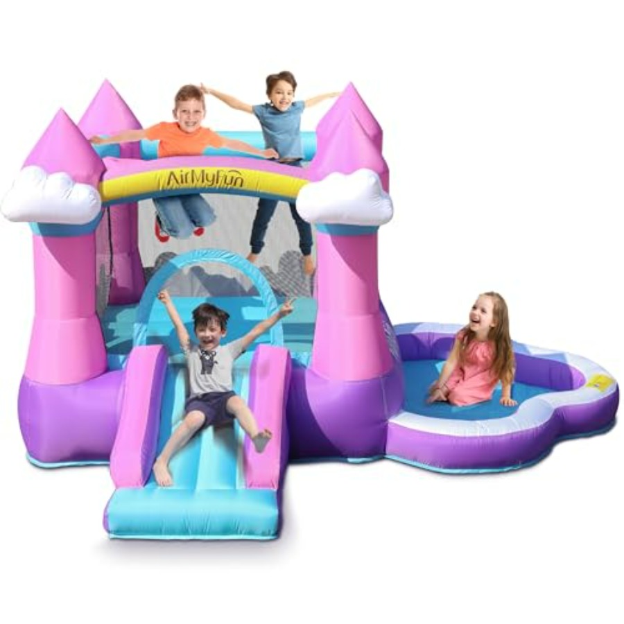Structure gonflable rose pour  - Kids Outdoor Inflatable Water Slide avis et prix