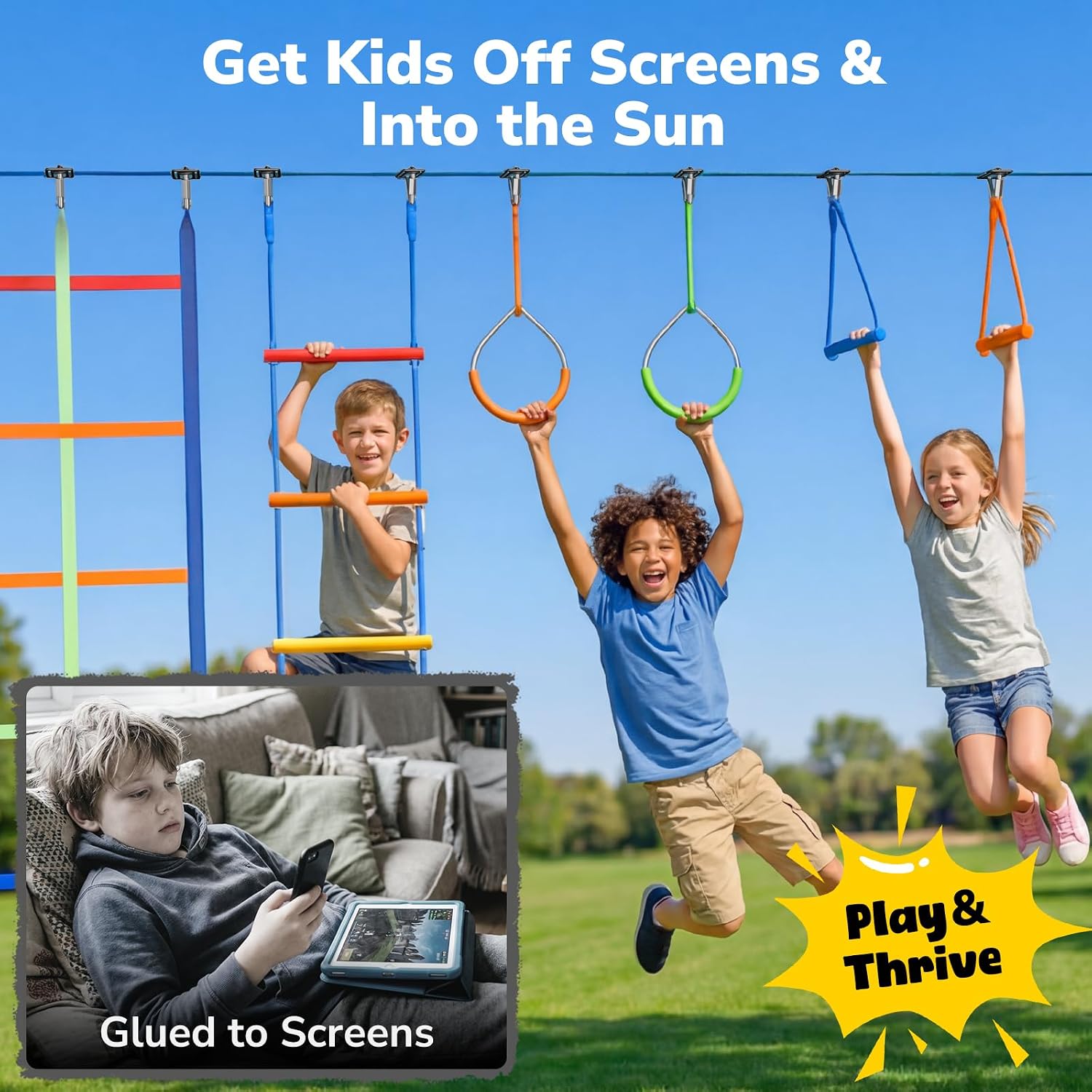Parcours d'obstacles Ninja War - Kids Outdoor Ninja Course avis et prix