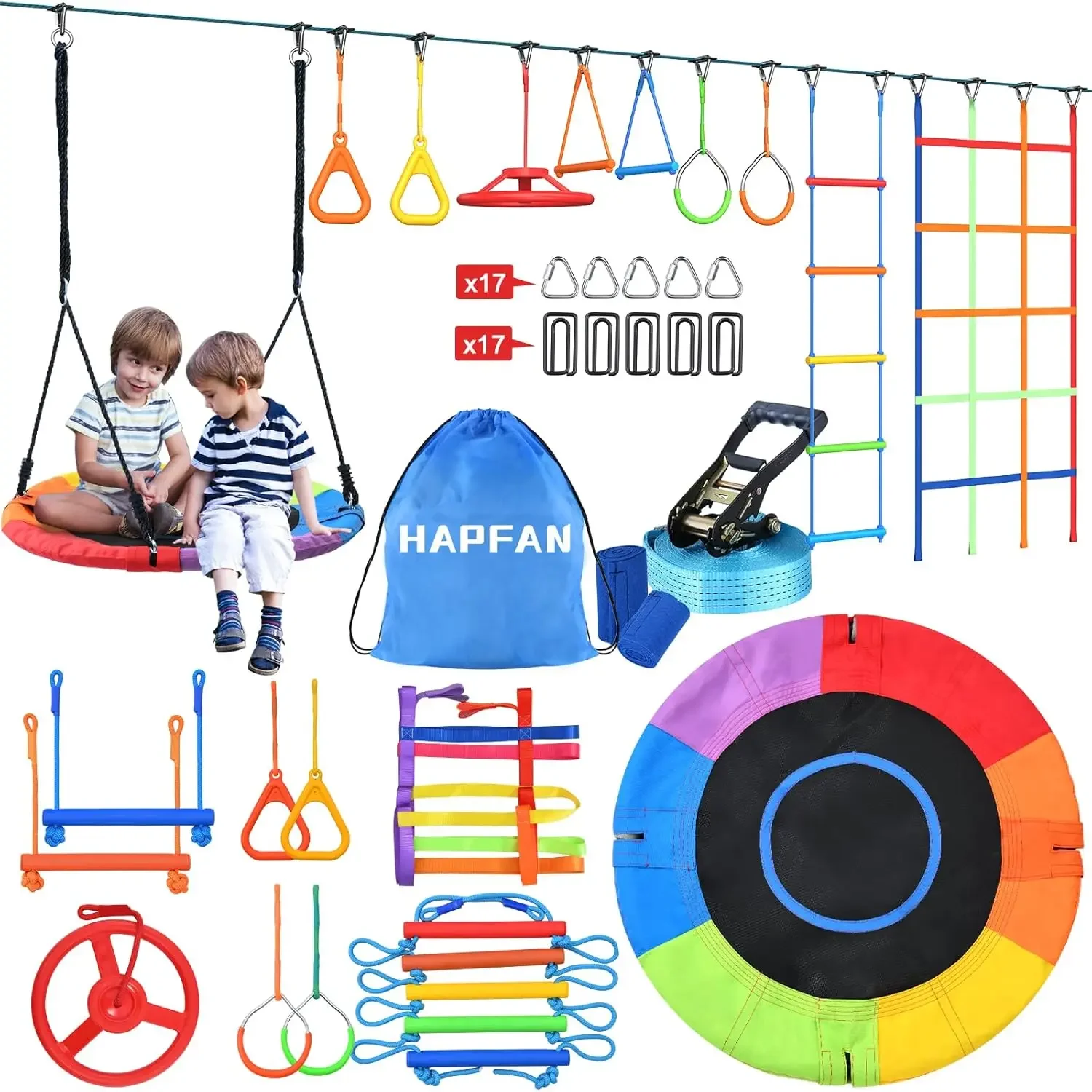 Parcours d'obstacles Ninja War - Kids Outdoor Ninja Course avis et prix