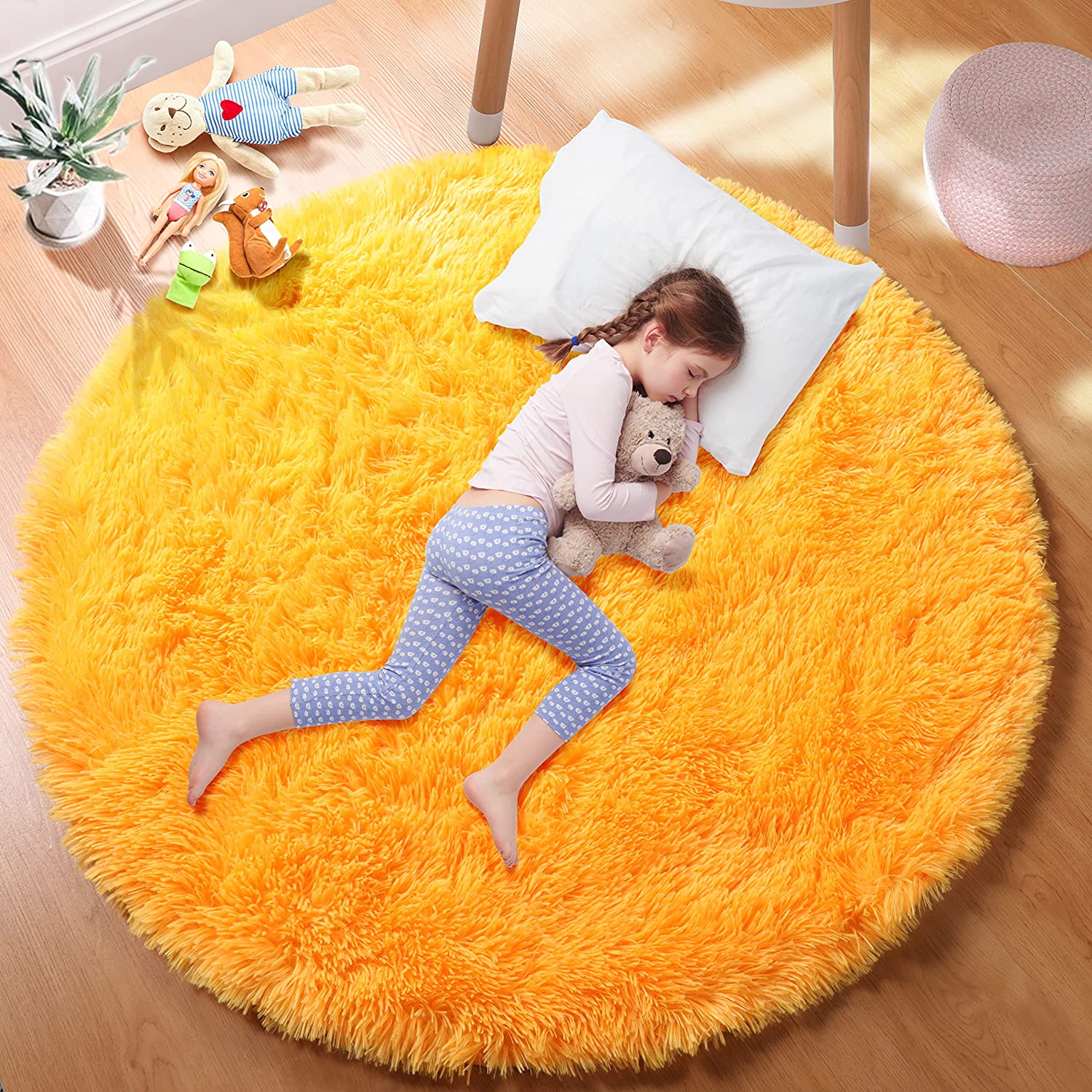 Tapis rond orange doux Tapis c - Kids Outdoor Teepee avis et prix