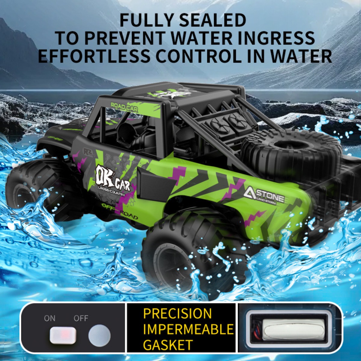 Voiture RC amphibie 4x4 tout-t - Kids Outdoor Dirt Toys avis et prix